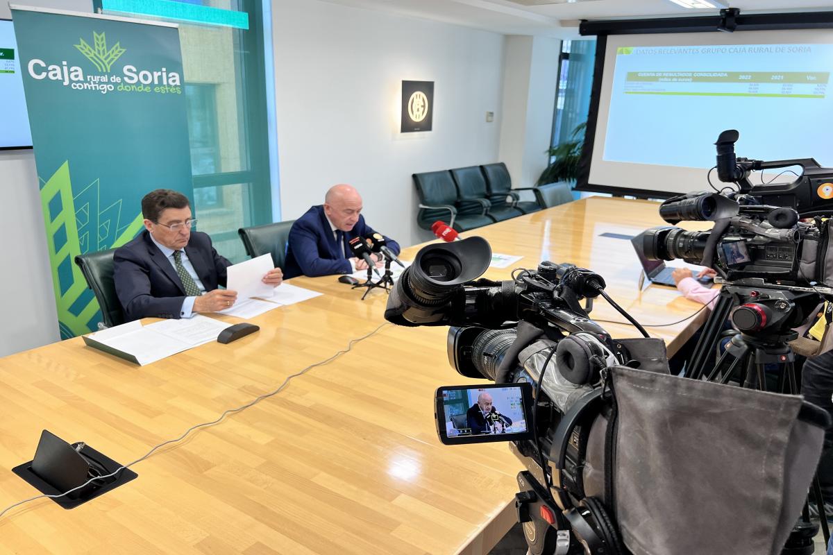 El presidente, Carlos Martínez y el director general, Domingo Barca presentan los resultados 2022