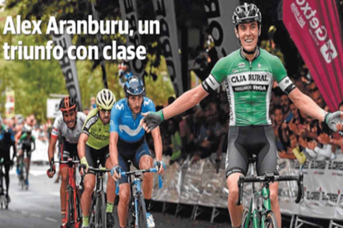 Álex Aranburu (Caja Rural) consiguió su primera victoria profesional en el 73º Circuito de Getxo