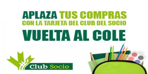 Con tu tarjeta del Club del Socio, puedes aplazar el pago de tus compras a 6 meses para compras iguales o superiores a 180€, hasta el 31/08/2025.Click aquí para más información. 